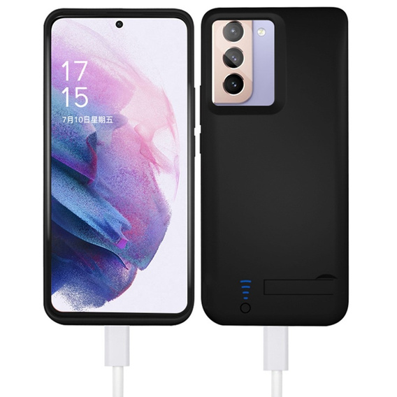 4800mAh bateriové pouzdro pro Samsung Galaxy S21, černé