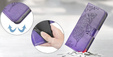 Klopové pouzdro pro Xiaomi Redmi 15C 4G/LTE, Butterfly, fialové
