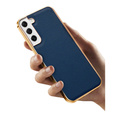 Pouzdro pro Samsung Galaxy S21, Cowhide Leather, modré