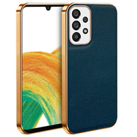 Pouzdro pro Samsung Galaxy A33 5G, Cowhide Leather, zelené