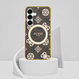 Pouzdro GUESS Magnetic IML Peony pro Samsung Galaxy S25
