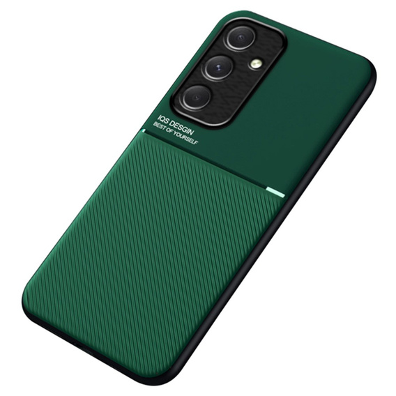 Pouzdro pro Samsung Galaxy A55 5G, s magnetickým úchytem, zelené