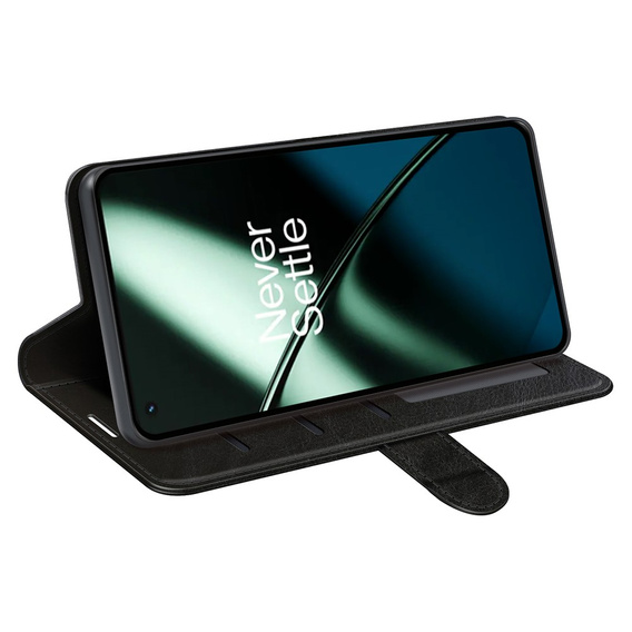 Klopové pouzdro pro OnePlus 11 5G, Wallet Case, černé