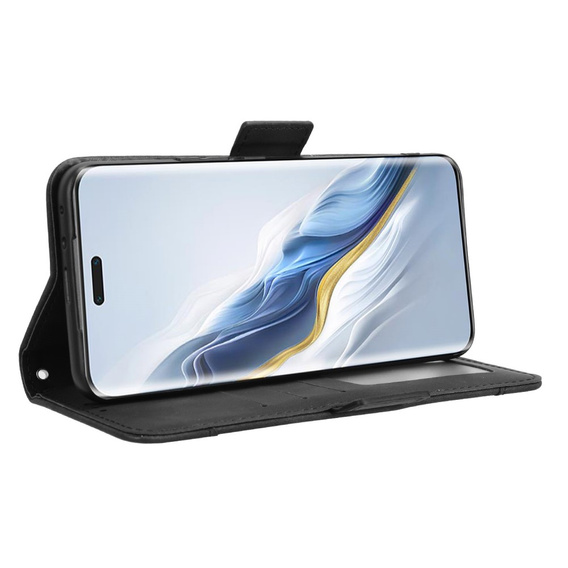 Klopové pouzdro pro Honor Magic 6 Pro 5G, Card Slot, černé