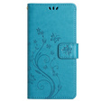 Klopové pouzdro pro Samsung Galaxy A55 5G, Wallet, Butterfly, fialové