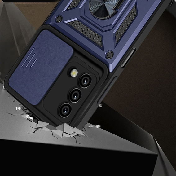 Pouzdro pro Oppo A74 4G, CamShield Slide, modré