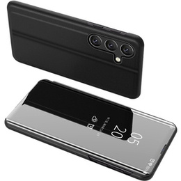 Pouzdro pro Samsung Galaxy A15, Clear View, černé + 9H sklo