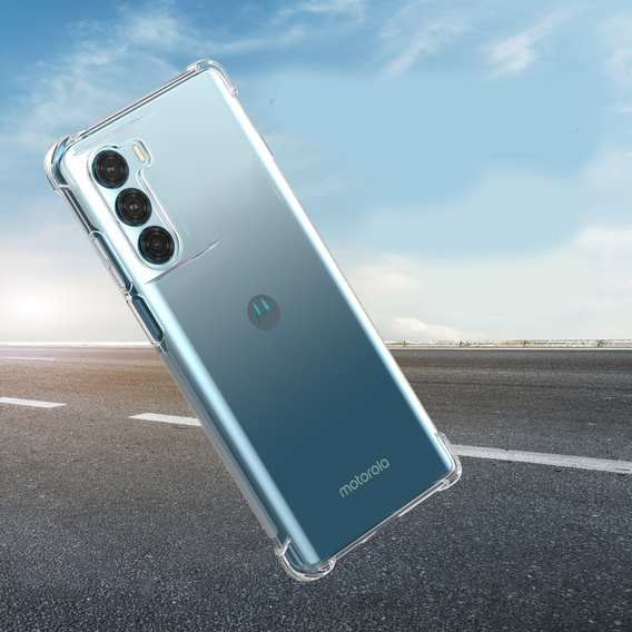 Pouzdro pro Motorola Moto G200 5G, Dropproof, průhledné
