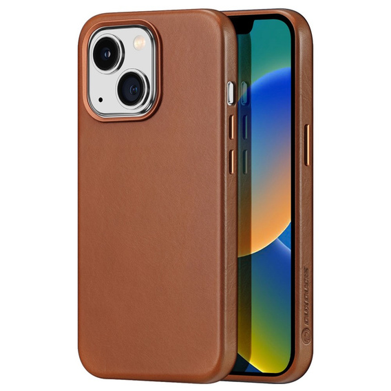 Pouzdro pro iPhone 14, Dux Ducis Max Naples, hnědé