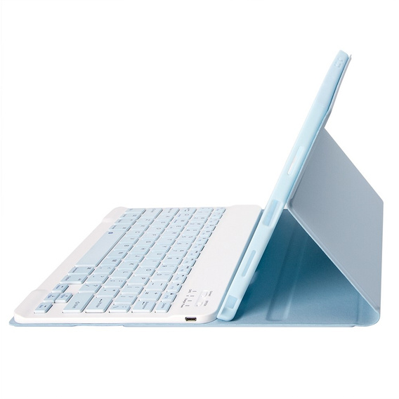 Pouzdro + klávesnice iPad 10.9 2022 10 Gen, Pen Slot, modré