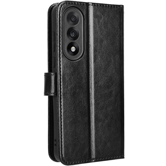 Klopové pouzdro pro OnePlus Nord 5, Crazy Horse Wallet, černé