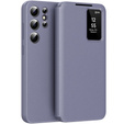 Flipové pouzdro pro Samsung Galaxy S22 Ultra, Smart View Wallet, fialové