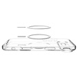 Spigen Ultra Hybrid MagSafe pouzdro pro iPhone Air, čiré/grafitové