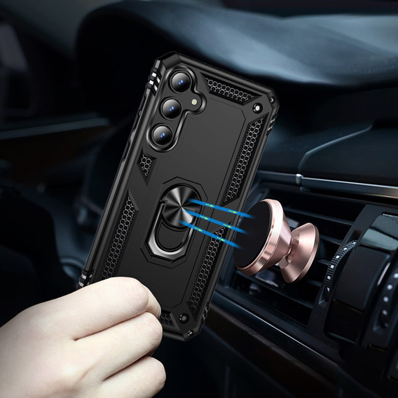 Pancéřové pouzdro pro Samsung Galaxy A55 5G, Nox Case Ring, černé