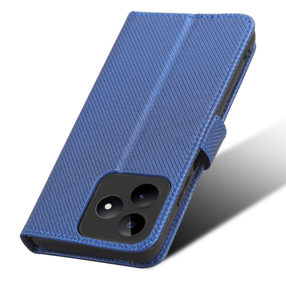 Klopové pouzdro pro Realme Note 50, Wallet Smart Magnet, modré