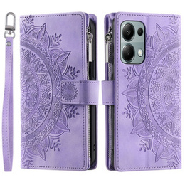 Klopové pouzdro pro Xiaomi Redmi Note 13 Pro 4G / Xiaomi Redmi Note 14S / Xiaomi Poco M6 Pro 4G, Mandala, fialové