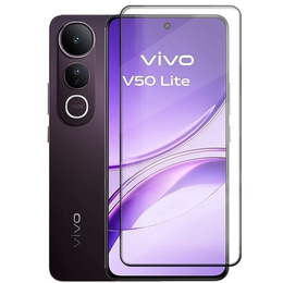 3D tvrzené sklo pro Vivo V50 Lite 4G / 5G, černý rámeček