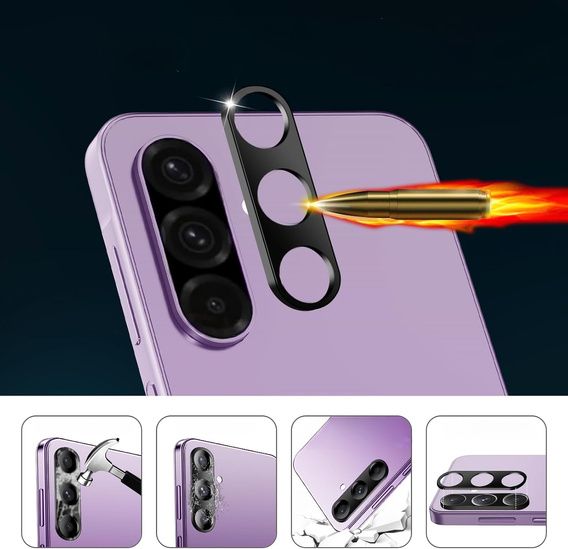 Tvrzené sklo na fotoaparát pro Samsung Galaxy A56 5G, černé