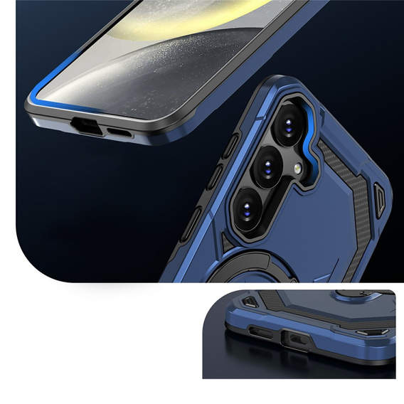 Magnetické pouzdro s podstavcem pro Samsung Galaxy A57 5G, modré