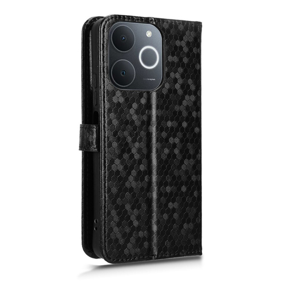 Flipové pouzdro pro Realme Note 70T 4G, Wallet Rhombus, černé