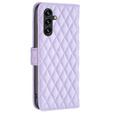 Klopové pouzdro pro Samsung Galaxy A15, Wallet, BINFEN COLOR, fialové