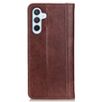 Pouzdro pro Samsung Galaxy A55 5G, Wallet Litchi Leather, hnědé