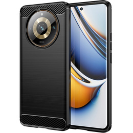 Pouzdro pro Realme 11 Pro / 11 Pro +, Carbon, černé