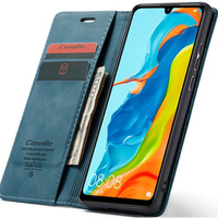 Pouzdro CASEME pro Huawei P30 Lite, Leather Wallet Case, modré