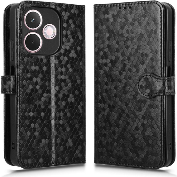 Flipové pouzdro pro Oppo A5 Pro 5G, Wallet Rhombus, černé
