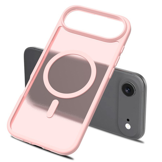 Matné pouzdro pro iPhone Air, pro MagSafe, průsvitné růžové