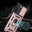 Pouzdro pro Samsung Galaxy S22 5G, CamShield Slide, růžové rose gold