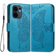 Klopové pouzdro pro Oppo Reno 13F / Oppo Reno 13FS, Butterfly, modré