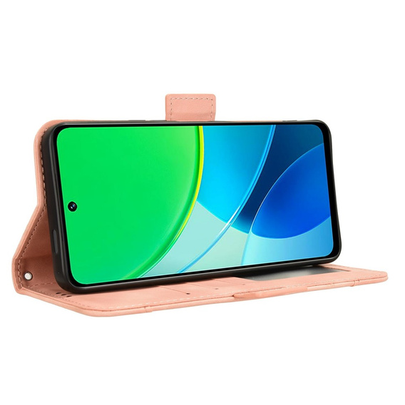 Klopové pouzdro pro Vivo Y19s, Card Slot, růžové