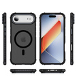 Matné pouzdro pro iPhone Air, pancéřované, pro MagSafe, kouřové s černými boky