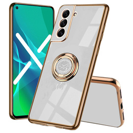 Pouzdro pro Samsung Galaxy S21 FE, Electro Ring, bílé