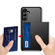Pouzdro pro Samsung Galaxy A36 5G, Sliding Card Holder, černé
