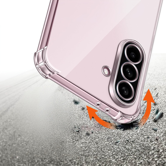 Pouzdro pro Samsung Galaxy A56, Erbord Dropproof, průhledné + sklo
