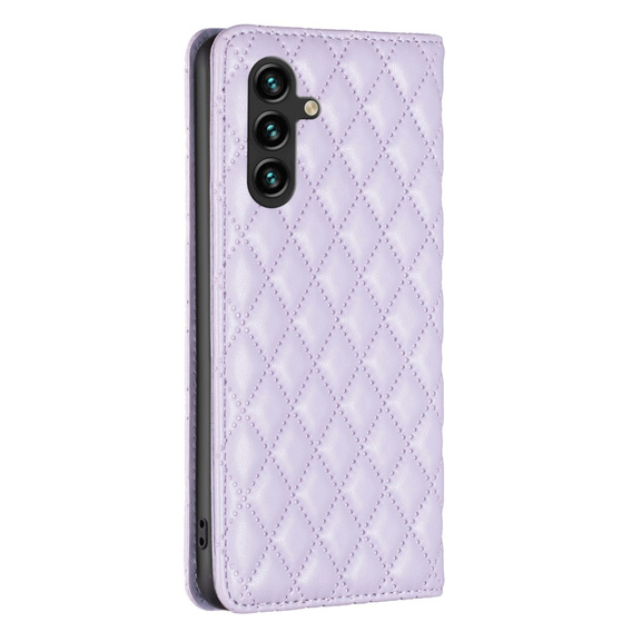 Klopové pouzdro pro Samsung Galaxy A35 5G, Wallet, BINFEN COLOR, fialové