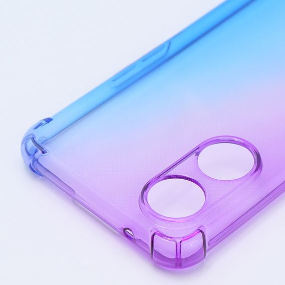 Pouzdro pro Oppo Reno8 T, Gradient Dropproof, Fialová / modrá