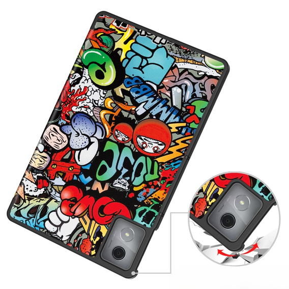 Pouzdro pro Lenovo Tab K11 Plus, Smartcase, graffiti