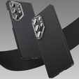 Pouzdro BENKS Kevlar pro Samsung Galaxy S25+ Plus, pro MagSafe, Carbon Fiber, černé