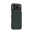BENKS Kevlar pouzdro pro iPhone 17 Pro Max, Magnetic Armor Tint 1000D 0070, pro MagSafe, aktivní tlačítko – zelené