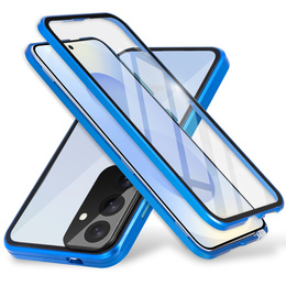 Pouzdro pro Samsung Galaxy S25, Magnetic Dual Glass, modré