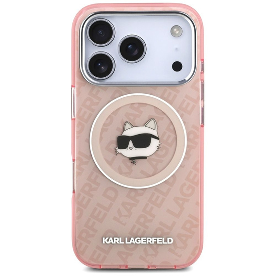 Pouzdro na telefon Karl Lagerfeld IML Choupette Head Logo MagSafe pro iPhone 17 Pro Max
