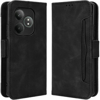 Klopové pouzdro pro Realme GT 6 / 6T, Card Slot, černé