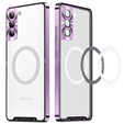 Ochranné pouzdro na fotoaparát pro Samsung Galaxy S21 FE 5G, CamShield MagSafe, transparentní / fialové