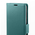 Pouzdro pro Xiaomi Redmi Note 13 5G, ERBORD Glossy Litchi, flipová peněženka, zelené