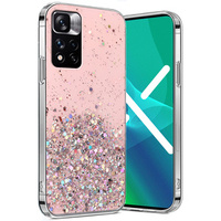 Pouzdro pro Xiaomi Redmi Note 11 Pro 4G/5G, Glittery, růžové