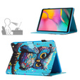 Pouzdro pro Samsung Galaxy Tab A7 Lite, s klopou, owl