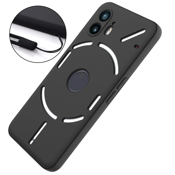 Pouzdro pro Nothing Phone 2, Silicone Lite, černé
